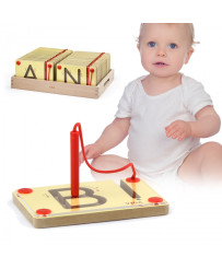 Tabliczki Magnetyczne Nauka Pisania Wielkie Literary Viga Toys Montessori