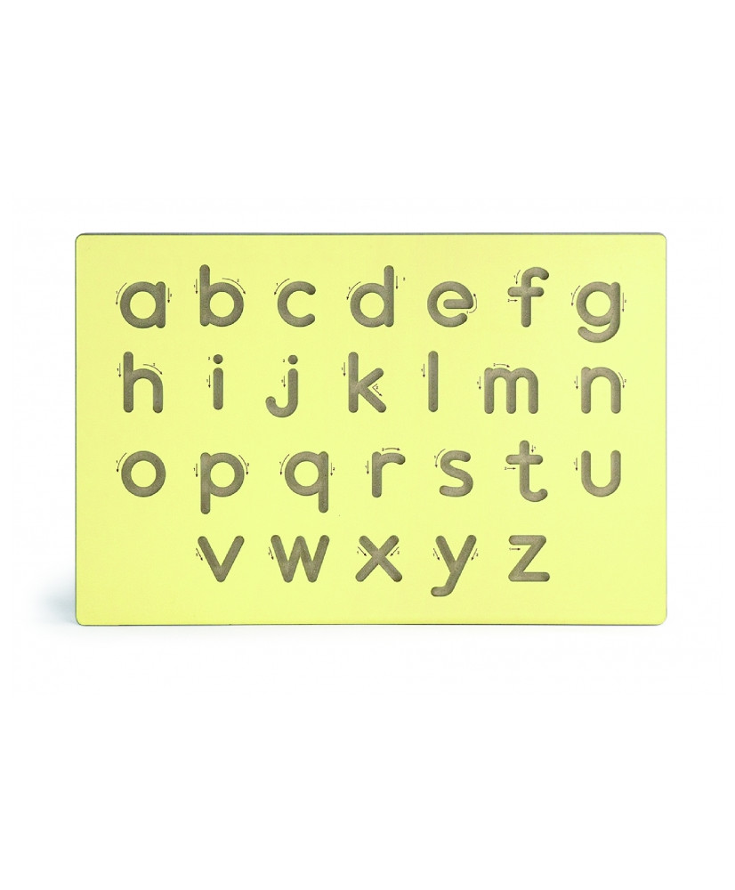 Learning to Write Small Letters Templates for the Blackboard Viga Toys Montessori school