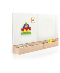 Wood geometric mosaic Viga Toys Logical puzzle Blocks 102 el