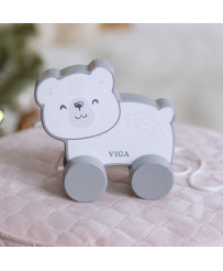 Viga Wooden Polar Bear to pull - PolarB
