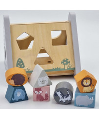 Viga PolarB Wooden sorter with pyramid blocks. Puzzle