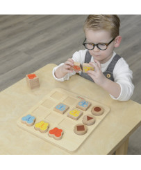 MASTERKIDZ Układanka Dopasowanie Kolorów i Wzorów Montessori