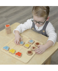 MASTERKIDZ Układanka Dopasowanie Kolorów i Wzorów Montessori
