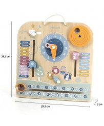 VIGA PolarB Wooden Montessori Calendar and Clock