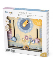 VIGA PolarB Wooden Montessori Calendar and Clock