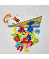 TOOKY TOY Montessori Alphabet Puzzle Learning Letters Words Animals 57 pcs.