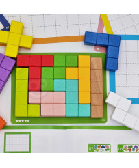 Tooky Toy Tetris klāsts 10 grūtības pakāpes 22 el.