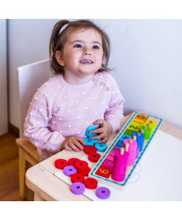 WOOPIE GREEN Montessori Loendamise ja värvide pusle 56 el.