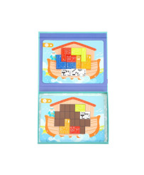 TOOKY TOY Układanka Magnetyczna Montessori Logiczna Puzle Tetris Arka Noego 26 el.