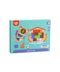 TOOKY TOY Montessori Magnetic Puzzle Logical Tetris Puzzle Noah's Ark 26 pcs.