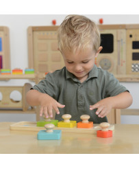 MASTERKIDZ Układanka Nauka Rozmiarów i Kolorow Montessori