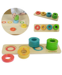 MASTERKIDZ Gra Nauka Liczenia Kolorów Rozmiarów Układanka Montessori