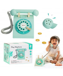 CLASSIC WORLD Klasyczny Drewniany Telefon dla Dzieci 4 el.