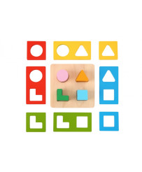 TOOKY TOY Montessori Shapes and Colors FSC puzzle