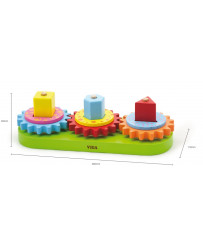 Viga Wooden Educational Sorter for Shapes, Colors and Patterns