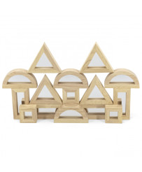 VIGA Wooden Mirror Blocks puzle 16 elementi