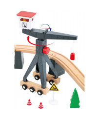Tooky Toy Drewniana Konstrukcja Budowanie Drogi dla Pojazdów Budowlanych