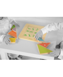 Puzzle Edukacyjne Ukladanka Tangram Liczby Masterkidz Montessori