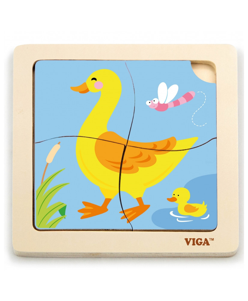VIGA Handy Wooden Duck Puzzle