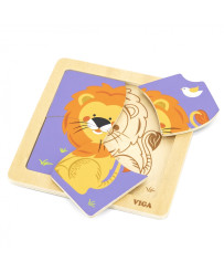 VIGA Handy Wooden Lion Puzzle