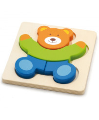 VIGA Baby pirmā koka puzle Teddy Bear