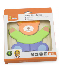 VIGA Baby's first wooden puzzle, Teddy Bear