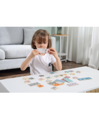 VIGA PolarB Drewniane Puzzle Numeryczne Cyferki Montessori