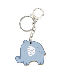 Viga PolarB koka atslēgu piekariņš Elephant Keychain