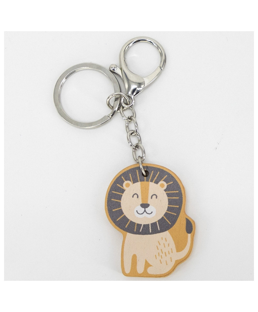 Viga PolarB koka atslēgu piekariņš Lion Keychain