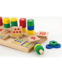 Drewniane Liczydło Talesa Kreatywna Liczarka Abakus Viga Toys Montessori