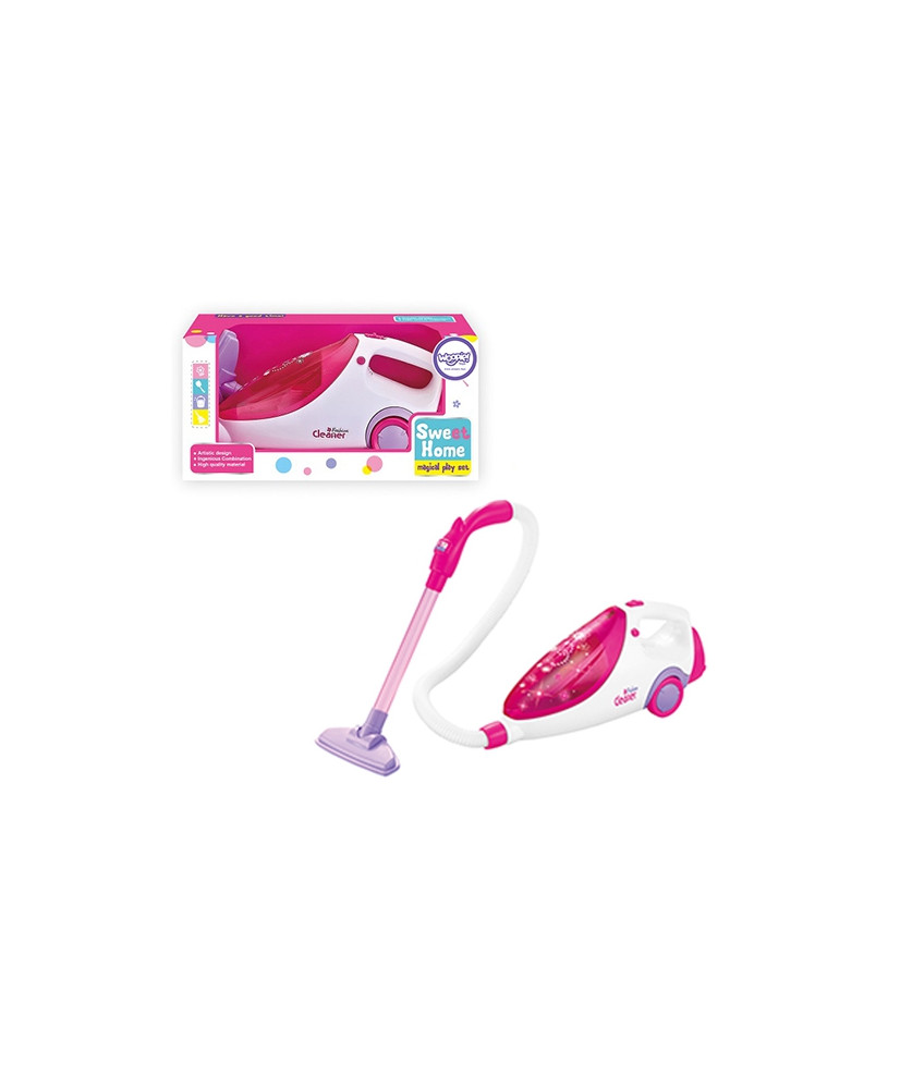 WOOPIE rotaļlietu putekļsūcēja sūkšanas funkcija bērniem rozā krāsā