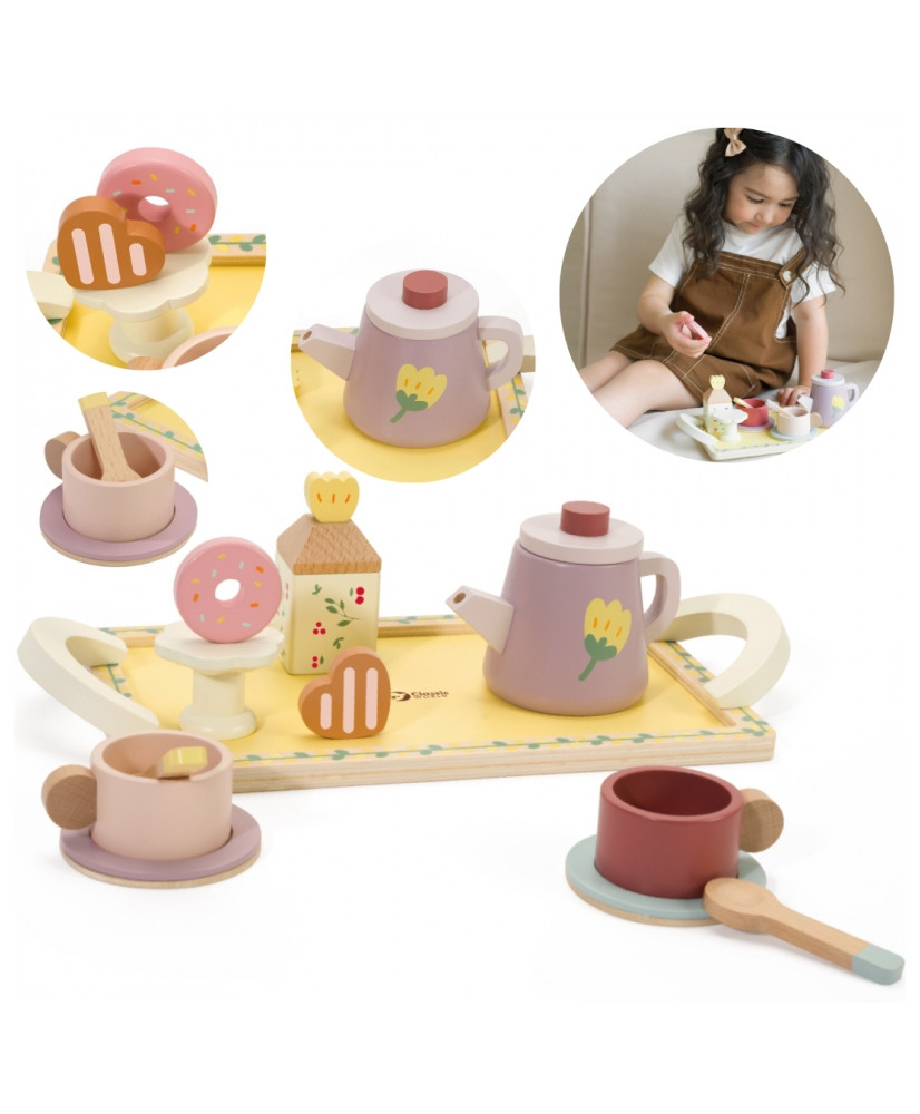 CLASSIC WORLD Wooden Tea and Dessert Set 14 el.