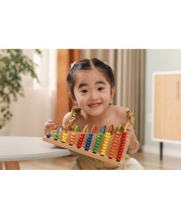 Viga Toys Educational wooden abacus for Montessori School Counting