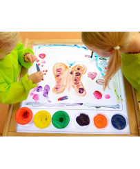 MASTERKIDZ kvadrātveida Montessori gleznošanas paplāte
