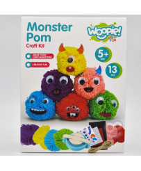 WOOPIE ART&FUN radošais komplekts Make a Monster Monster Pom