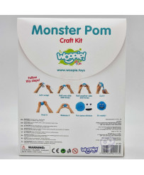WOOPIE ART&FUN Creative Set Make a Monster Monster Pom