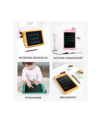 WOOPIE Tablet Graficzny 8.5" Dino dla Dzieci do Rysowania Znikopis + Rysik