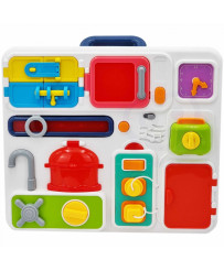 WOOPIE Manipulative Board Kitchen Clock with Sound and Light Effects Montessori