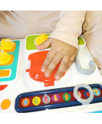 WOOPIE Manipulative Board virtuves pulkstenis ar Montessori skaņas un gaismas efektiem