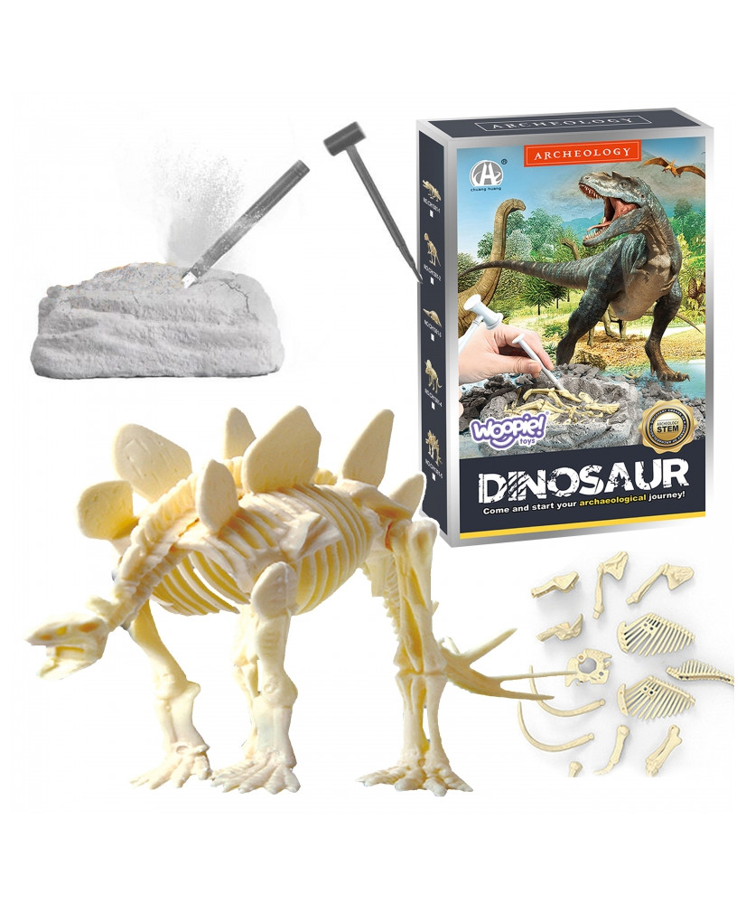 WOOPIE Zabawka Kreatywna Dinozaur Szkielet Wykopalisko Archeologiczne