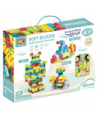 WOOPIE Large Educational Construction Blocks for Children 86 pcs. - Steaming at 120 degrees