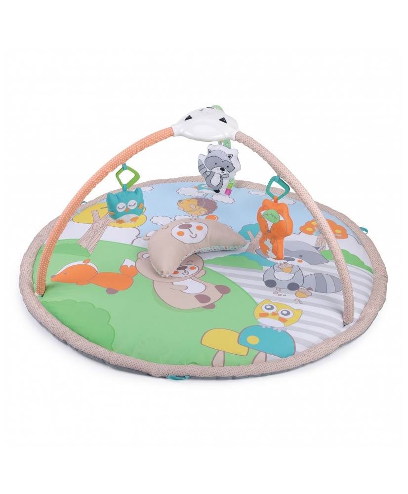 Woopie interactive sensory educational mat 8 melodies projector forest motif