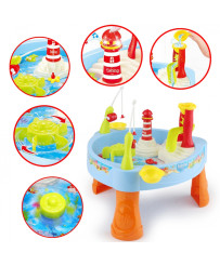 WOOPIE Water Table Fishing Game Light Sound + 24 Accessories.