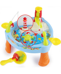 WOOPIE Water Table Fishing Game Light Sound + 24 Accessories.