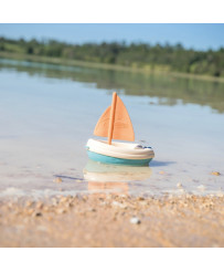 SMOBY Little Green Sailboat Ūdens laiva Izgatavota no Bioplastmasas