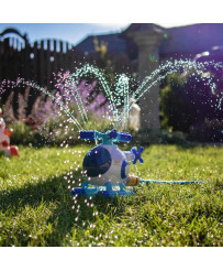 WOOPIE Garden Sprinkler Fountain Helicopter