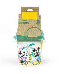 SMOBY Green Mickey Minnie Mouse spainis ar smilšu piederumiem un bioplastmasas laistīšanas kannu