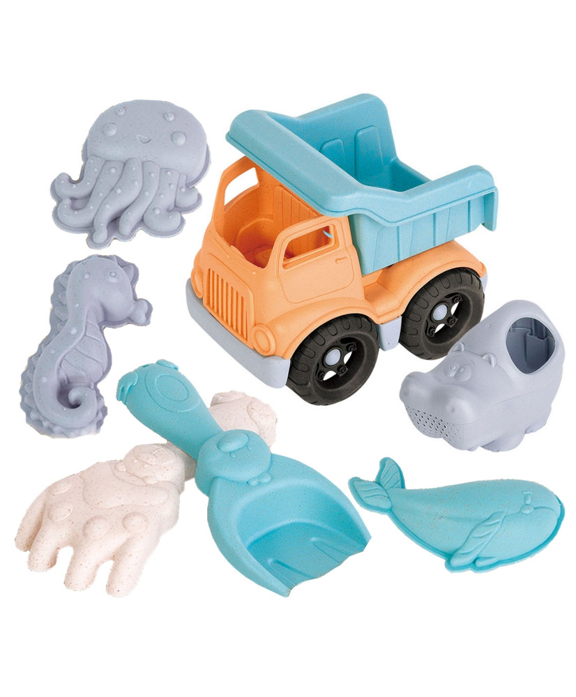 WOOPIE Sand Set with Toy Car 7 pcs. BIODEGRADABLE ORGANIC MATERIAL