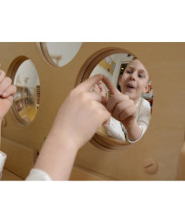 Sensoriskais sienu plāksne Praktiskais spogulis Masterkidz Montessori