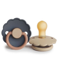 FRIGG Daisy latex pacifier 2-pack 6-18 months